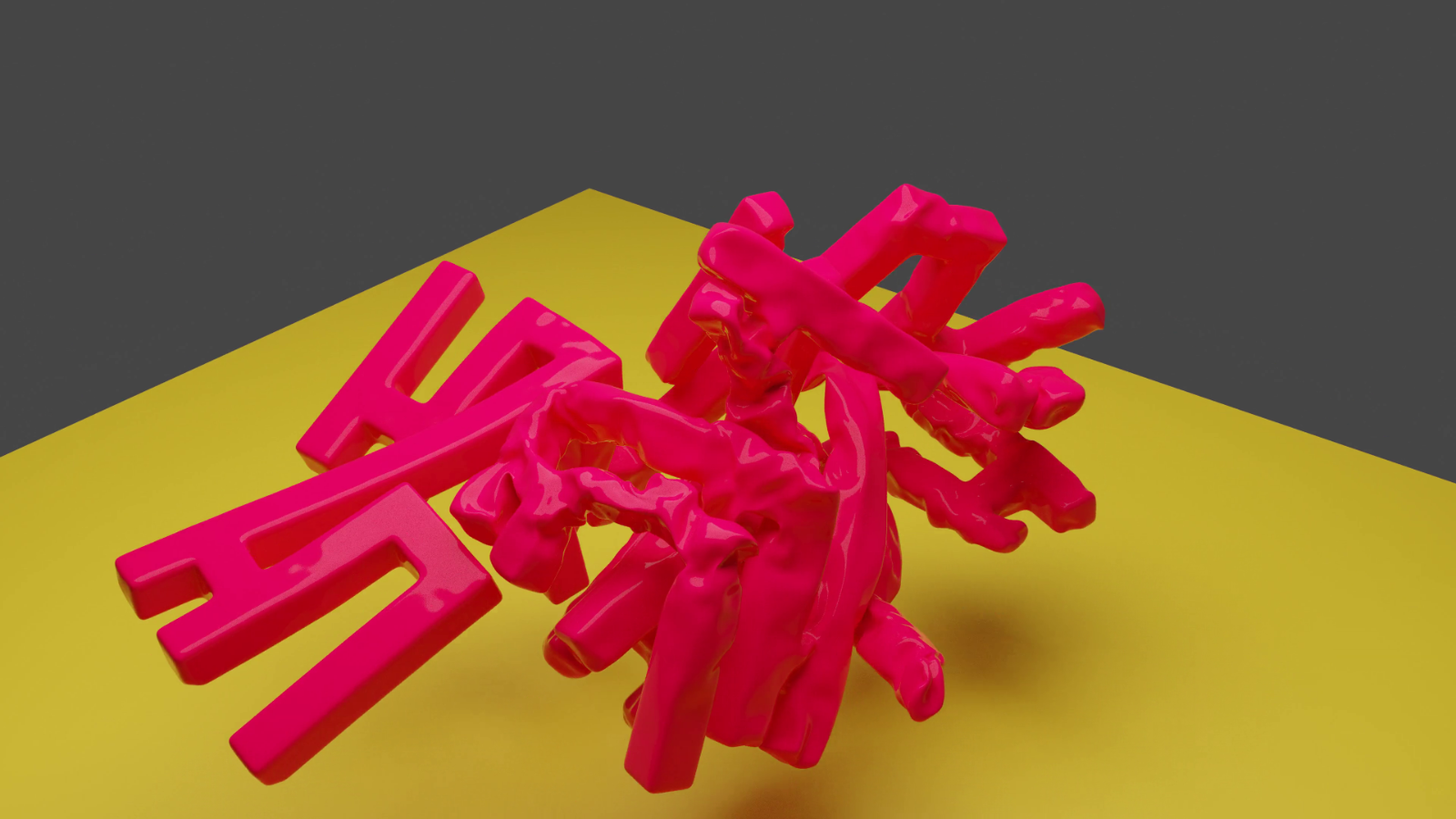 Soft Letters — cloth with internal springs